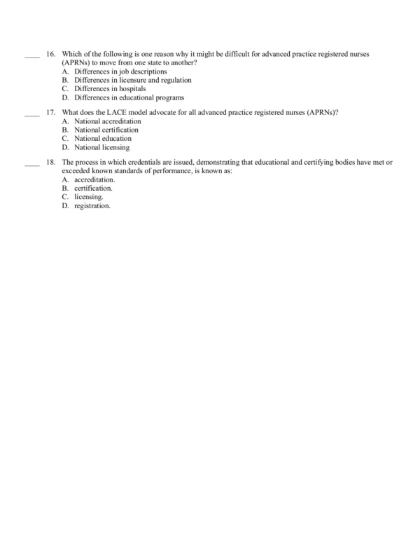 Advanced Practice Nursing of Adults in Acute Care Test Bank - Image 4