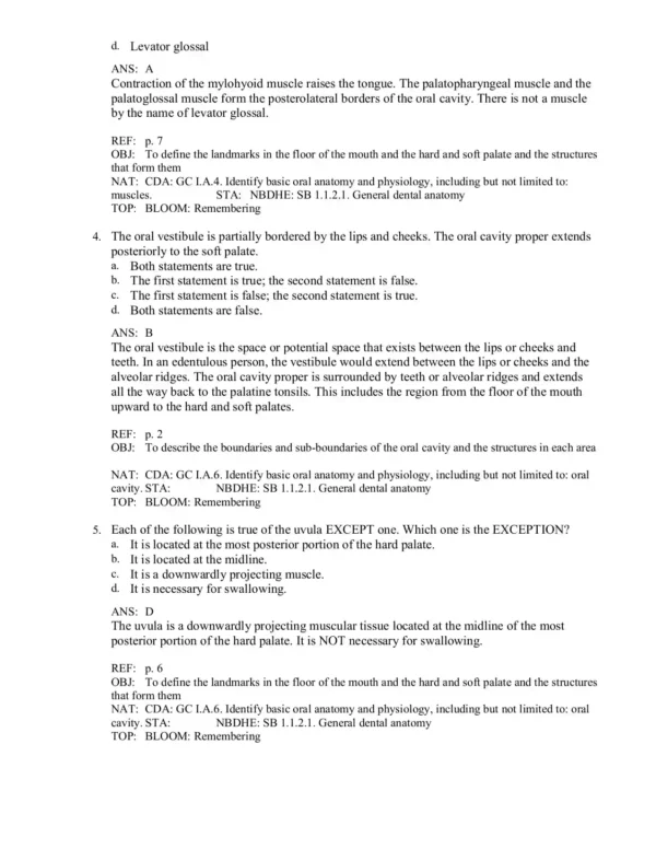 Brand Anatomy of Orofacial Structures 8th Edition Test Bank - Image 3