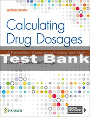 Calculating Drug Dosages 2nd Edition Sandra Luz Test Bank