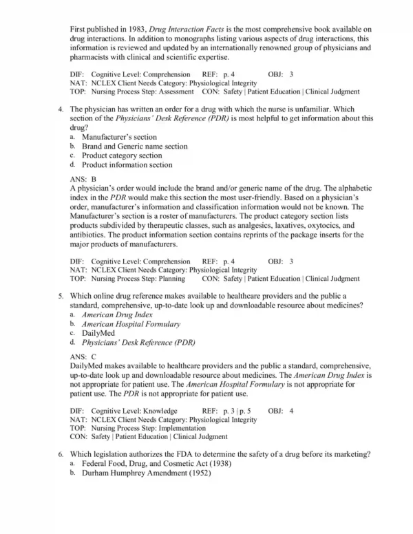 Clayton's Basic Pharmacology for Nurses 18th Edition by Michelle Willihnganz Test Bank - Image 3