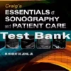 Craig's Essentials of Sonography and Patient Care 4th Edition by M. Robert deJong Test Bank
