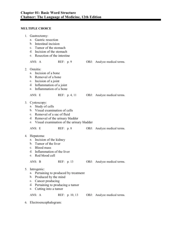 Unlocking the Language of Medicine – A Guide to the 12th Edition