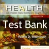 Health and Health Care Delivery in Canada 3rd Edition by Valerie D. Thompson Test Bank