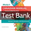 Pagana Mosby's Canadian Manual of Diagnostic and Laboratory Tests 2nd Canadian Edition Test Bank